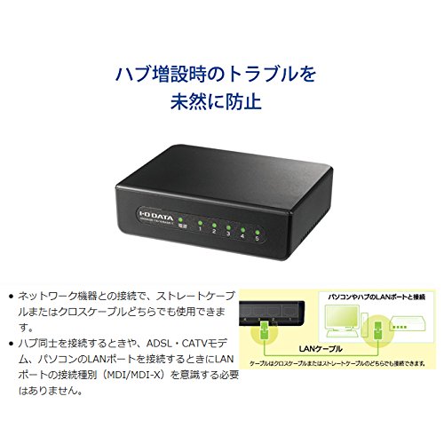 Amazon.co.jp: I-O DATA ETX-ESH05KB Network Hub/LAN Hub/Switching
